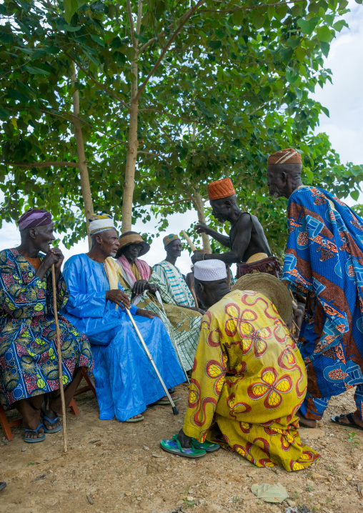 Benin, West Africa, Taneka-Koko, traditional kings during a meeting