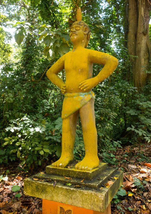 Benin, West Africa, Ouidah, deity figure in kpasse sacred forest