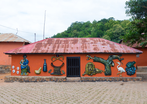 Benin, West Africa, Savalou, royal palace sponsored by muammar gaddafi