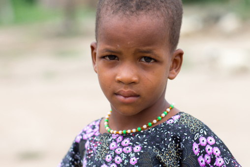 Benin, West Africa, Savalou, a fulani peul tribe boy