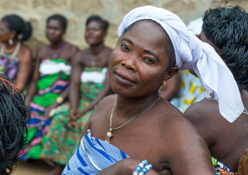Benin, West Africa, Bopa, woman during a voodoo ceremony
