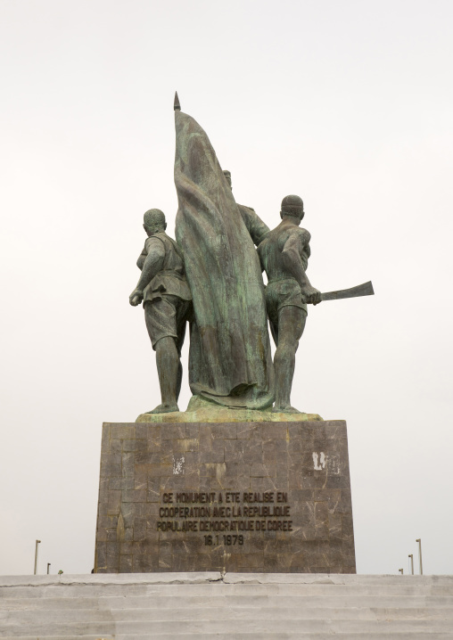 Benin, West Africa, Cotonou, 1977 martyrs monument made by north korean artists