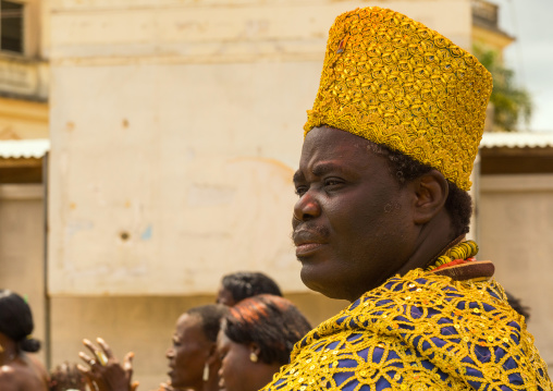 Benin, West Africa, Porto-Novo, porto-novo king toffa ii portrait