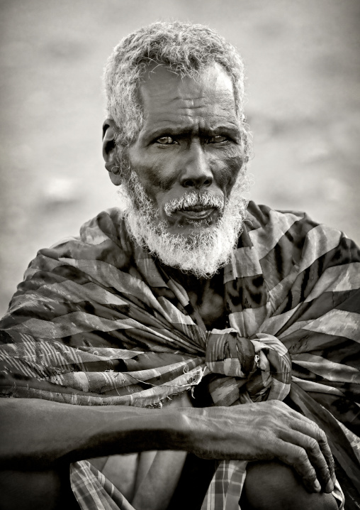 Old Afar Tribe Man, Obock, Djibouti