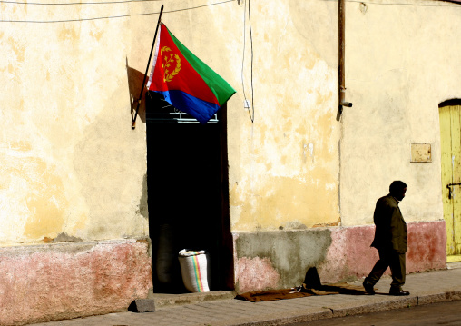 Flag In Asmara, Eritrea