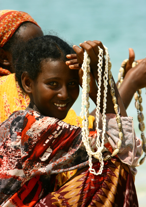 Eritrea, Horn Of Africa, Dahlak, afar tribe women in dissei island