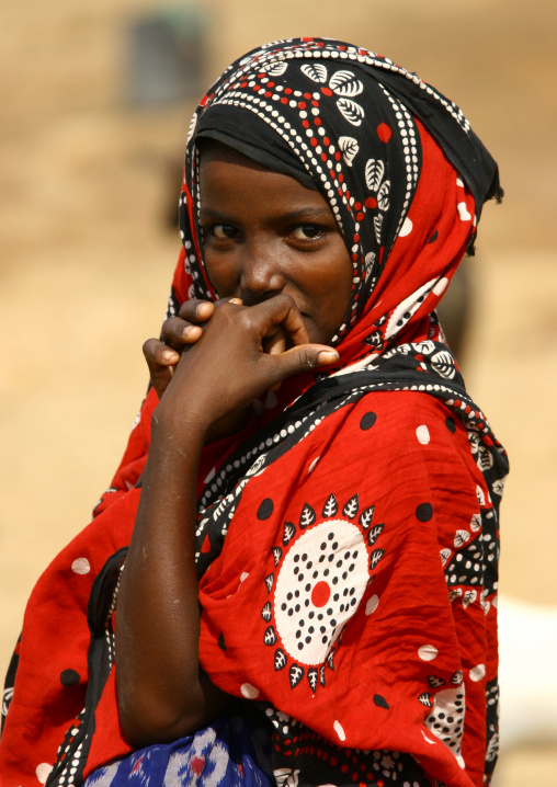 Afar Tribe Girl In Danakil Desert, Eritrea
