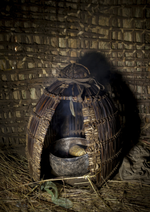 Traditionnal Tool Used To Give Clothes A Good Smell With Smoke, In A Karrayyu Tribe House, Metahara, Ethiopia
