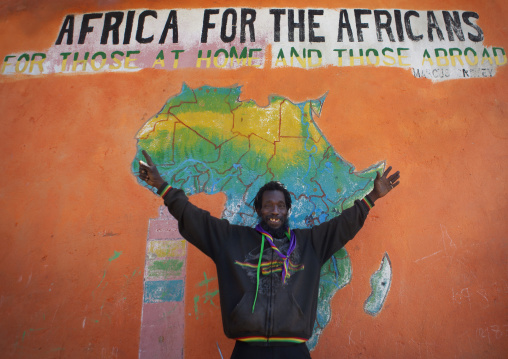 Rastafari Man With Toothy Smile In Shashemene Jamaican School, Oromia Region, Ethiopia