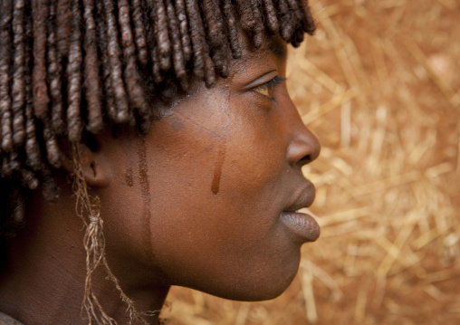 Profile Portrait Of Bana Woman Key Afer Omo Valley Ethiopia