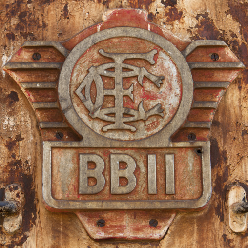 Logo Plate On A Chemin De Fer Ethiopien Train In Dire Dawa Station, Ethiopia