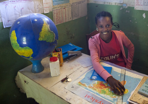 Teacher In A School, Tepi, Ethiopia