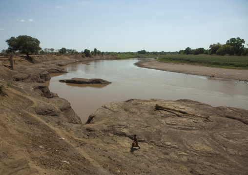 Omo River Banks, Kangate, Omo Valley, Ethiopia