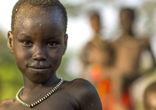 Anuak Children In Abobo, The Former Anuak King Village, Gambela Region, Ethiopia