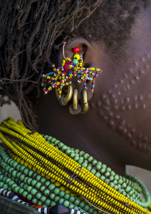 Topossa Woman Earrings, Omo Valley, Kangate, Ethiopia