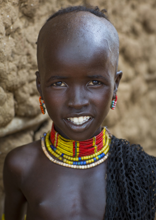 Hamer Tribe Boy In Traditional Outfit, Turmi, Omo Valley, Ethiopia