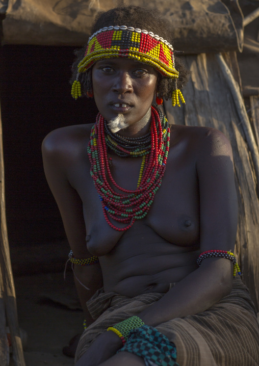 Mrs Gnikoriyo, Dassanech Tribe Woman, Omorate, Omo Valley, Ethiopia
