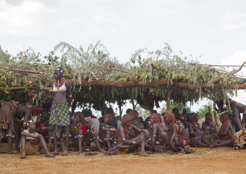 Bashada Tribe During A Bull Jumping Ceremony, Dimeka, Omo Valley, Ethiopia
