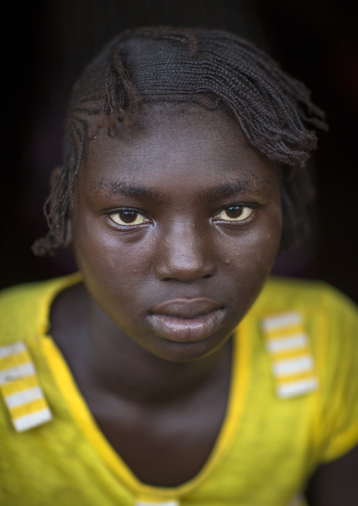 Majang Tribe Woman With Traditional Hairstyle, Kobown, Ethiopia