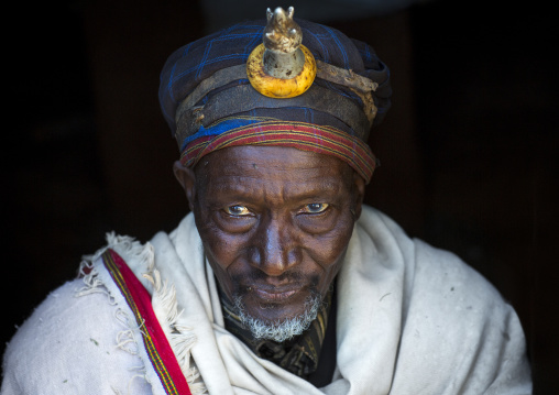 Mr Kalache Doyo, Abagada, Borana Tribe With A Phallic Kallaacha On His Forehead, Ola Alakadjilo, Ethiopia