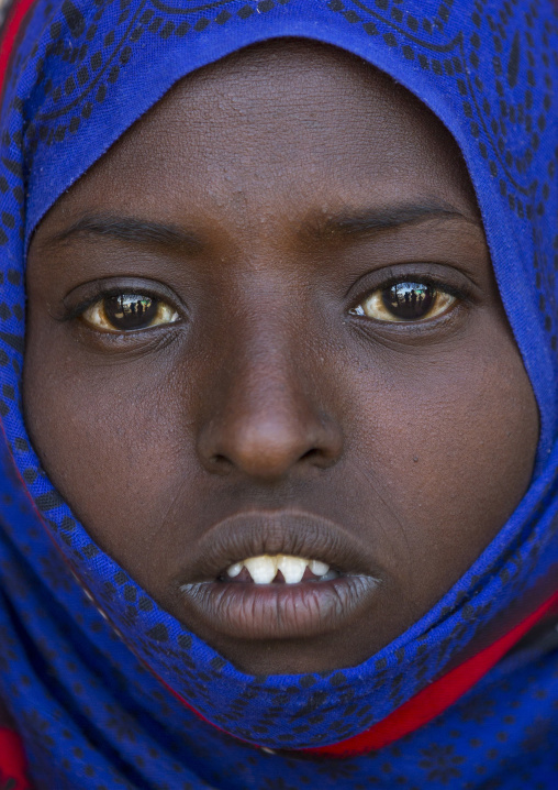 Afar Tribe Woman With Sharpened Teeth, Assaita, Afar Regional State, Ethiopia