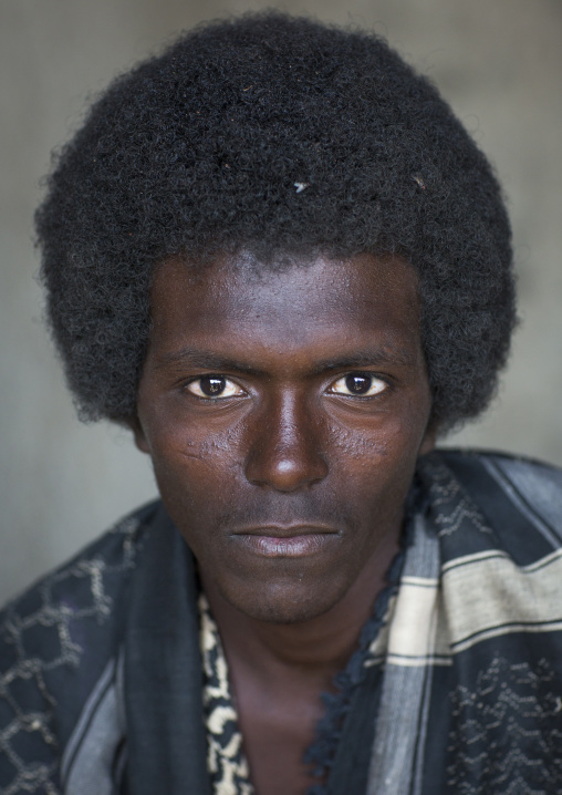 Afar Tribe Man With Afro Hair, Assayta, Ethiopia