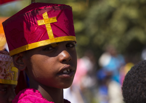 Orthodox Kid In The Timkat Procession, Lalibela, Ethiopia