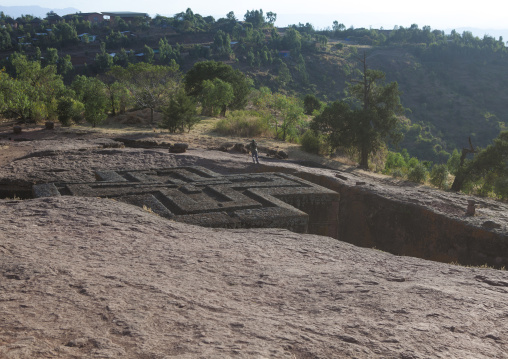 Monolithic Rock-cut Church Of Bete Giyorgis, Lalibela, Ethiopia