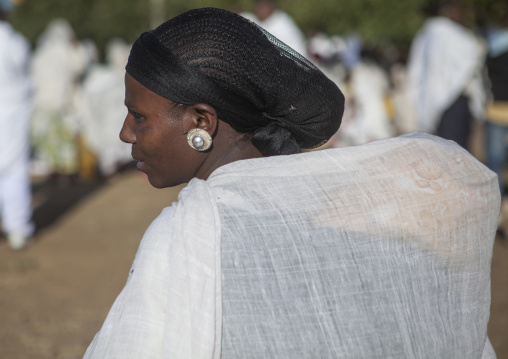 Orthodox Pilgrim At Timkat Festival, Lalibela, Ethiopia