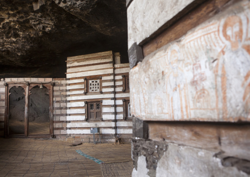 Mural Painting In Yemrehana Krestos Rock Church, Lalibela, Ethiopia