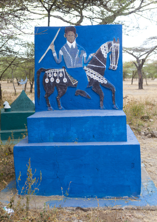 Decorated Oromo Tombstone, Hosanna, Ethiopia