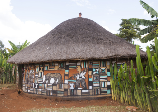 Traditional House With Mural Paintings, Dila, Ethiopia