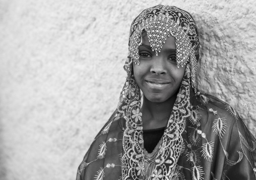 Miss Fayo, An Harari Girl In Traditional Costume, Harar, Ethiopia