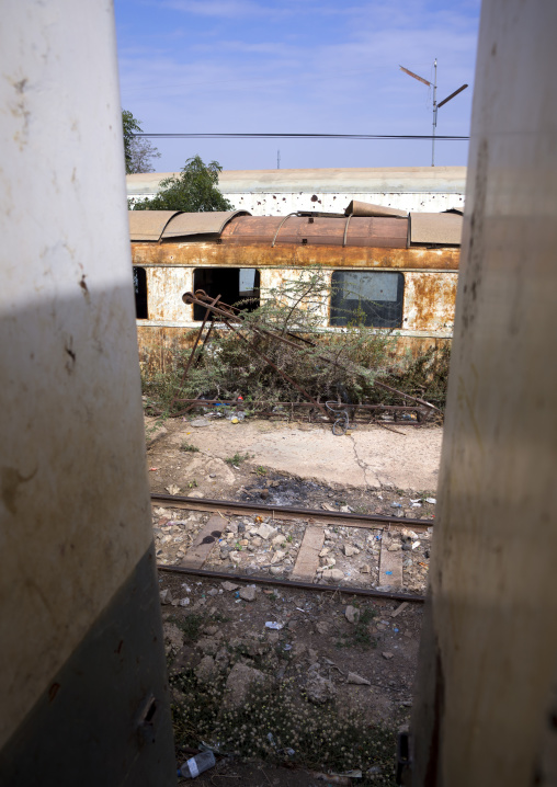 Old Rusty Train In The Railway Station, Dire Dawa, Ethiopia