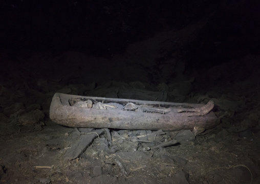 Yemrehana Krestos Rock Church Skeletons And Mumies, Lalibela, Ethiopia