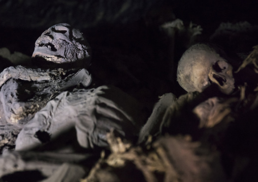 Yemrehana Krestos Rock Church Skeletons And Mumies, Lalibela, Ethiopia