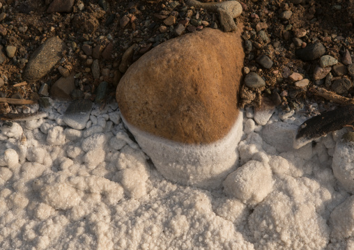 Salt crystals in the danakil depression, Afar region, Dallol, Ethiopia