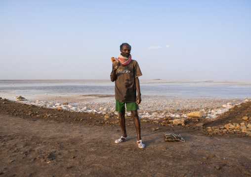 Afar worker at the salt mines, Afar region, Dallol, Ethiopia