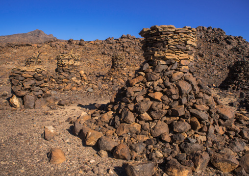 Old afar tribe grave in the danakil desert, Afar region, Semera, Ethiopia