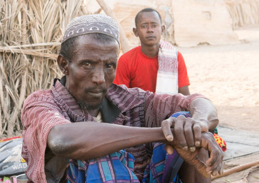 Afar tribe elders meeting, Afar region, Afambo, Ethiopia