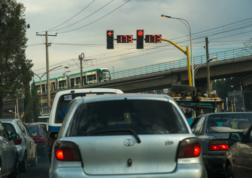 Ethiopian railways constructed by china, Addis abeba region, Addis ababa, Ethiopia