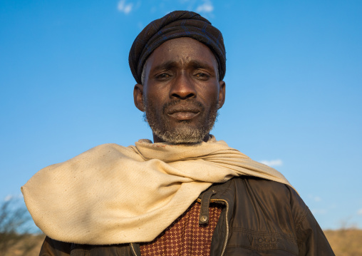 Borana tribe man during the Gada system ceremony, Oromia, Yabelo, Ethiopia