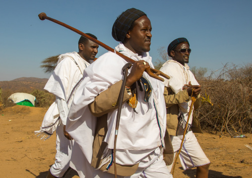 Kura Jarso the 71st Borana Oromo Abba gadaa and his councilors, Oromia, Yabelo, Ethiopia