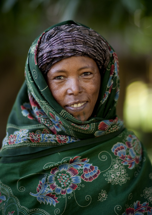 Veiled wollo woman, Ethiopia