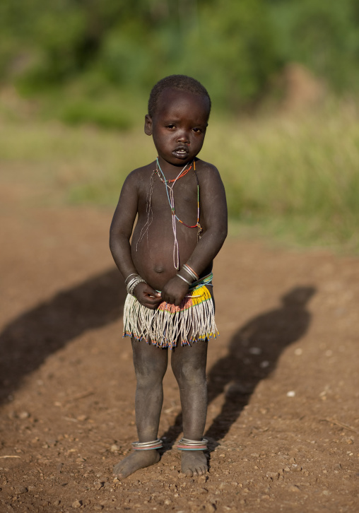Young Surma Girl, Turgit Village, Omo Valley, Ethiopia