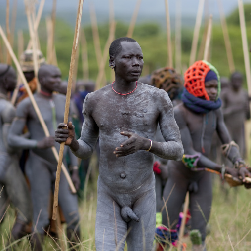Donga Stick Fighting Ritual, Surma Tribe, Omo Valley, Ethiopia