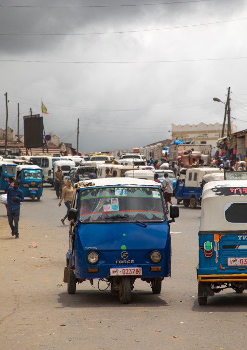 Tuk tuk taxis, Harari region, Harar, Ethiopia