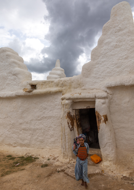 Oromo pilgrims in the shrine which hosts the tomb of sufi Sheikh Hussein , Oromia, Sheik Hussein, Ethiopia
