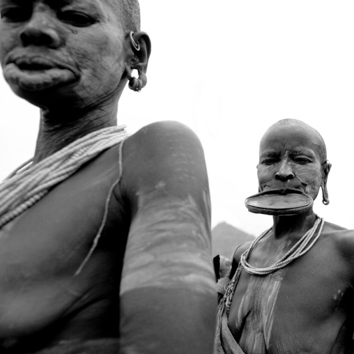 Surma Woman With Lip Plate, Kibbish Village, Omo Valley, Ethiopia