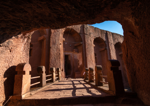Bete gabriel rafael twin church, Amhara Region, Lalibela, Ethiopia
